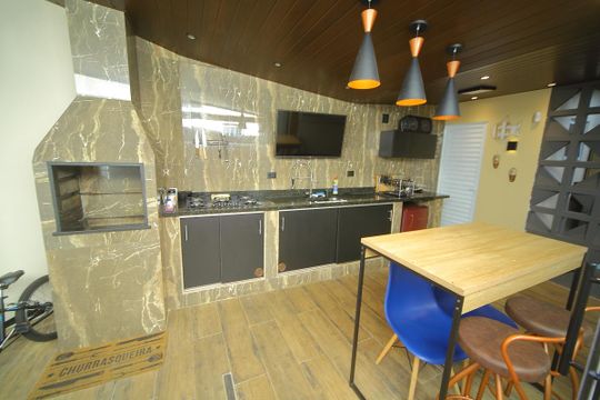 Área gourmet  de casa à venda com 2 quartos, 90m² em Jardim Brasilandia, São Bernardo do Campo