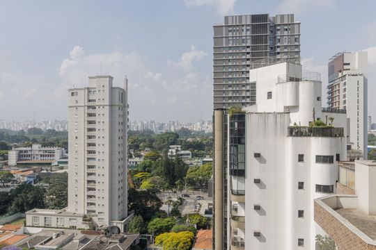 Vista - sacada de kitnet/studio à venda com 1 quarto, 21m² em Moema, São Paulo