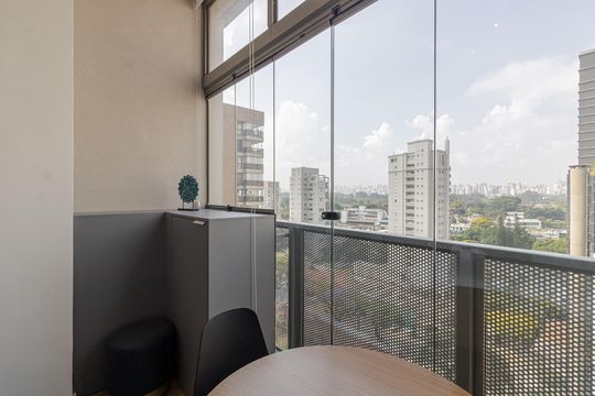Sacada de kitnet/studio à venda com 1 quarto, 21m² em Moema, São Paulo