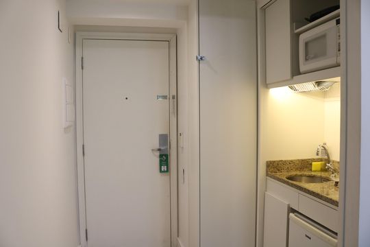 Cozinha de kitnet/studio à venda com 1 quarto, 38m² em Perdizes, São Paulo