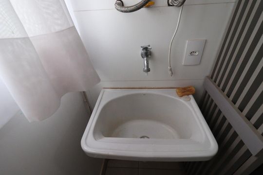 Cozinha de apartamento para alugar com 1 quarto, 44m² em Jardim Sumare, Ribeirão Preto