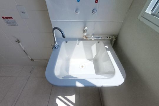 Cozinha e Área de Serviço de apartamento para alugar com 2 quartos, 41m² em Jardim Nova Era, Nova Iguaçu