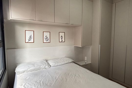 Quarto de apartamento para alugar com 1 quarto, 29m² em Mirandópolis, São Paulo