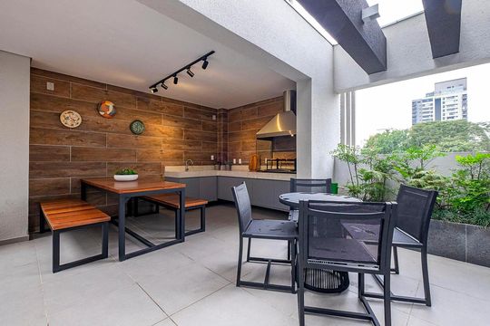 Área Comum - Churrasqueira de apartamento para alugar com 1 quarto, 36m² em Pinheiros, São Paulo