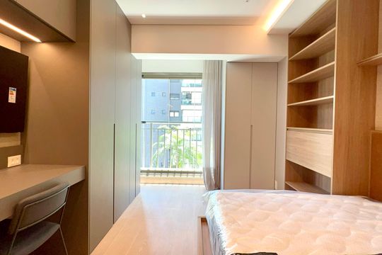 Studio de kitnet/studio para alugar com 1 quarto, 24m² em Cerqueira César, São Paulo