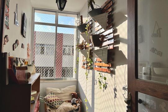 Sala de apartamento para alugar com 3 quartos, 90m² em Passos, Juiz de Fora