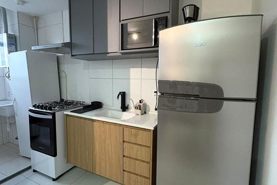 Cozinha de apartamento para alugar com 2 quartos, 44m² em Santo Cristo, Rio de Janeiro