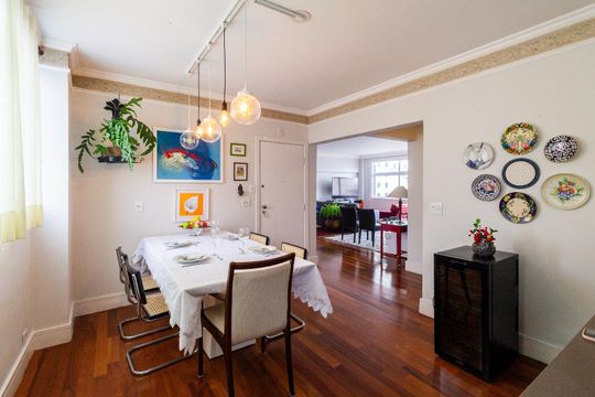 Sala de apartamento à venda com 3 quartos, 214m² em Consolação, São Paulo