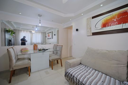 Sala de apartamento à venda com 2 quartos, 54m² em Vila Paranagua, São Paulo