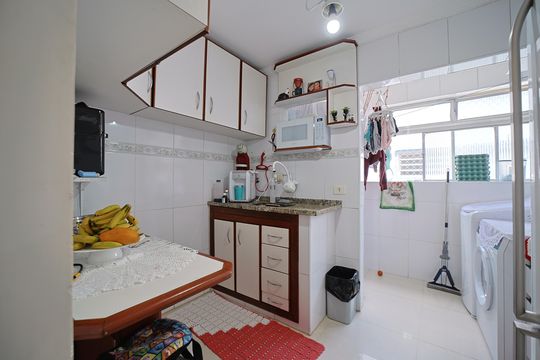 Cozinha de apartamento à venda com 2 quartos, 54m² em Vila Paranagua, São Paulo