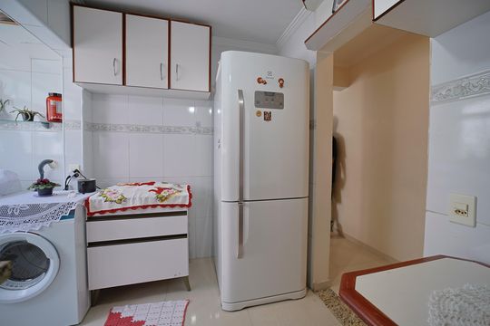 Cozinha de apartamento à venda com 2 quartos, 54m² em Vila Paranagua, São Paulo