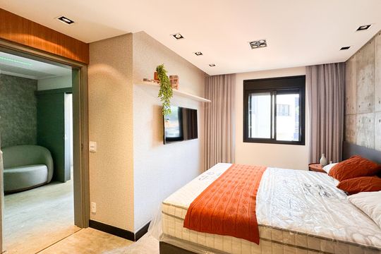 Suíte de apartamento à venda com 1 quarto, 84m² em Centro, São Bernardo do Campo