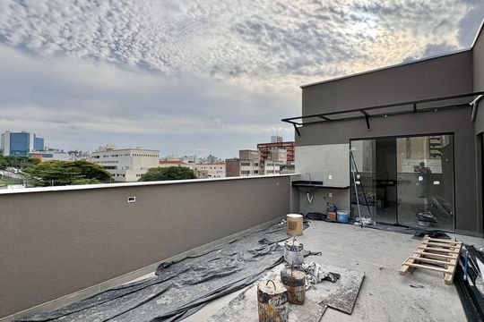 Área da Cobertura de apartamento à venda com 3 quartos, 120m² em Barro Preto, Belo Horizonte