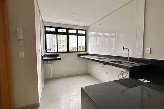 Cozinha e Área de Serviço de apartamento à venda com 1 quarto, 34m² em Barro Preto, Belo Horizonte