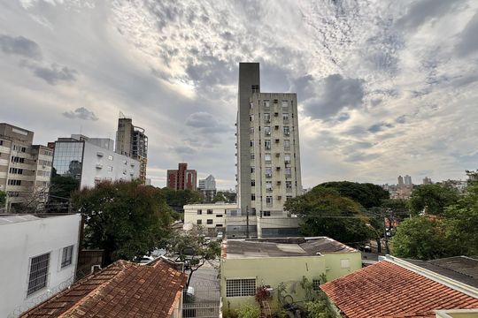 Suíte - vista de apartamento à venda com 1 quarto, 34m² em Barro Preto, Belo Horizonte