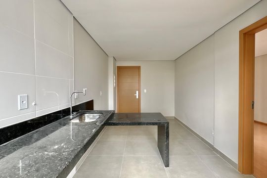 Cozinha e Área de Serviço de apartamento à venda com 1 quarto, 34m² em Barro Preto, Belo Horizonte
