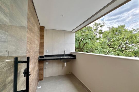 Cozinha e Área de Serviço de apartamento à venda com 2 quartos, 58m² em Barro Preto, Belo Horizonte