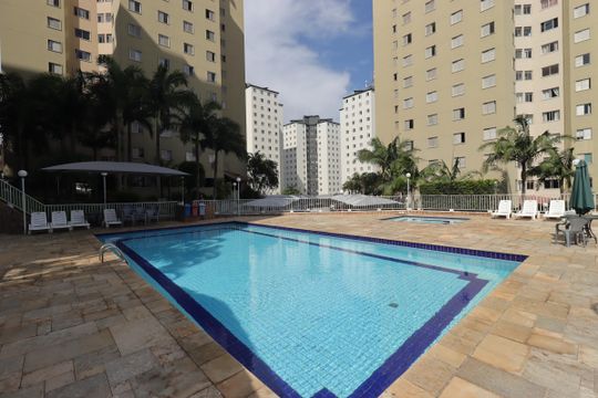 Área Comum - Piscina de apartamento à venda com 3 quartos, 63m² em Parque Marajoara, Santo André