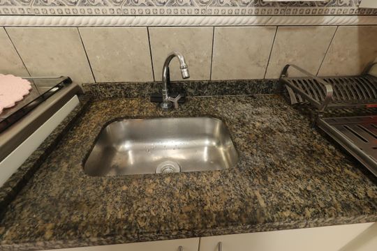 Cozinha - Pia de apartamento à venda com 3 quartos, 63m² em Parque Marajoara, Santo André