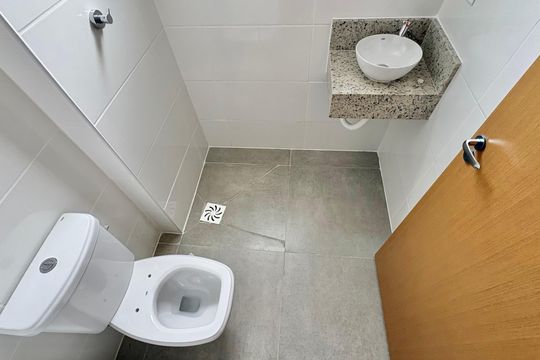 Suíte - Banheiro de apartamento à venda com 1 quarto, 34m² em Barro Preto, Belo Horizonte
