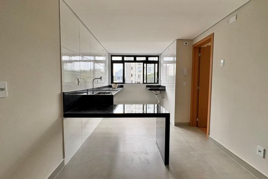 Cozinha e Área de Serviço de apartamento à venda com 1 quarto, 34m² em Barro Preto, Belo Horizonte
