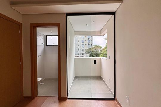 Suíte - Varanda de apartamento à venda com 1 quarto, 34m² em Barro Preto, Belo Horizonte