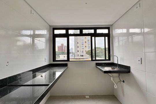 Cozinha e Área de Serviço de apartamento à venda com 1 quarto, 34m² em Barro Preto, Belo Horizonte
