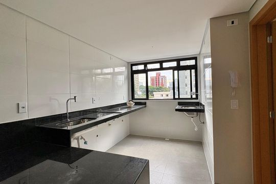 Cozinha e Área de Serviço de apartamento à venda com 1 quarto, 34m² em Barro Preto, Belo Horizonte