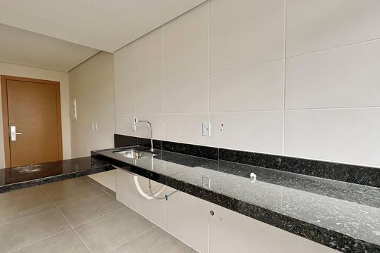 Cozinha e Área de Serviço de apartamento à venda com 1 quarto, 34m² em Barro Preto, Belo Horizonte