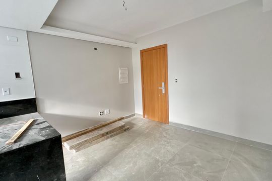 Sala/Cozinha de apartamento à venda com 2 quartos, 61m² em Barro Preto, Belo Horizonte
