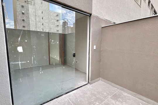 Varanda Quarto de apartamento à venda com 1 quarto, 62m² em Barro Preto, Belo Horizonte