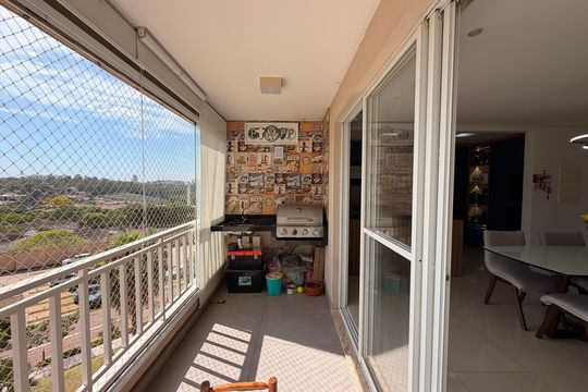 Sacada de apartamento à venda com 3 quartos, 94m² em Engordadouro, Jundiaí