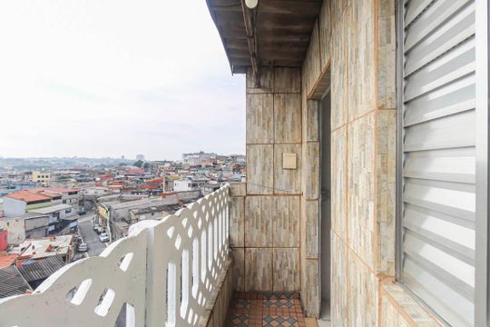 Varanda da Sala de casa para alugar com 1 quarto, 45m² em Jardim Dona Sinha, São Paulo