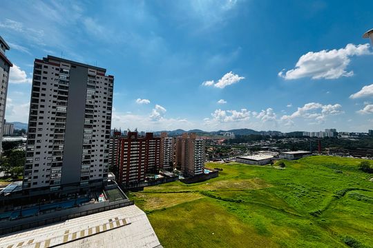 Vista da Sacada de kitnet/studio para alugar com 1 quarto, 36m² em Tamboré, Barueri