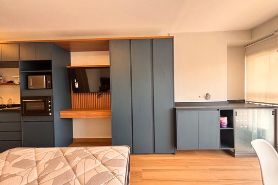 Studio de apartamento para alugar com 1 quarto, 27m² em Indianópolis, São Paulo