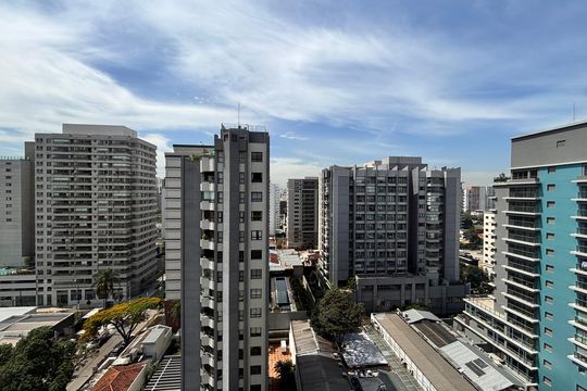 Vista de apartamento para alugar com 1 quarto, 27m² em Indianópolis, São Paulo