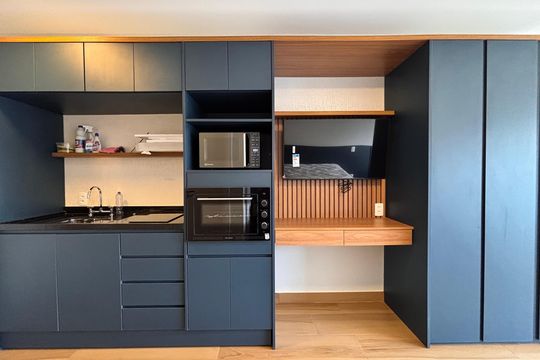 Studio de apartamento para alugar com 1 quarto, 27m² em Indianópolis, São Paulo