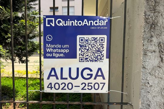 Placa de apartamento para alugar com 1 quarto, 44m² em Vila Jerusalem, São Bernardo do Campo
