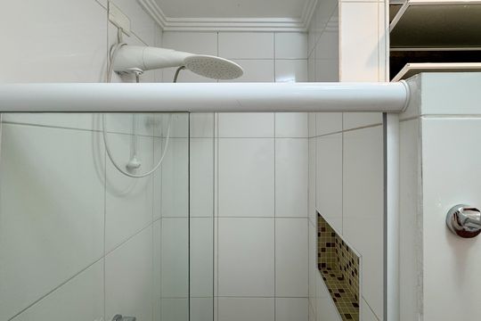Banheiro Social de apartamento para alugar com 1 quarto, 44m² em Vila Jerusalem, São Bernardo do Campo
