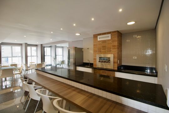 Área comum - Espaço Gourmet de apartamento para alugar com 1 quarto, 25m² em Centro, Curitiba