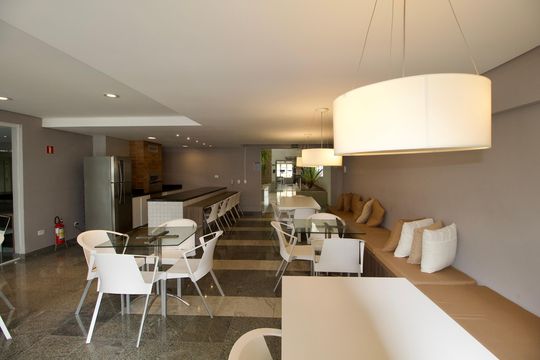 Área comum - Espaço Gourmet de apartamento para alugar com 1 quarto, 25m² em Centro, Curitiba