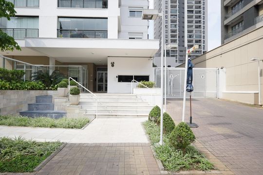 Fachada de apartamento para alugar com 1 quarto, 37m² em Brooklin, São Paulo