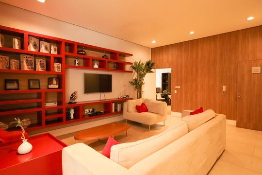 Lounge de apartamento para alugar com 1 quarto, 37m² em Brooklin, São Paulo