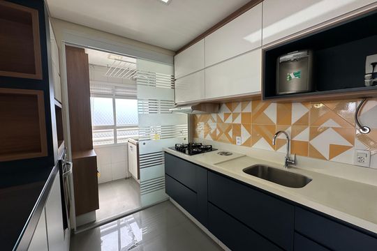 Cozinha de apartamento para alugar com 3 quartos, 71m² em Centro, Barueri