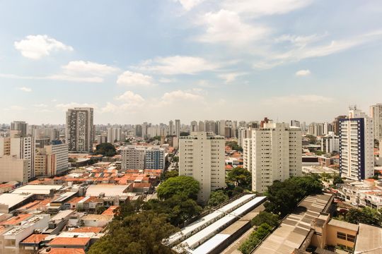 Varanda - Vista de apartamento à venda com 3 quartos, 91m² em Tatuapé, São Paulo