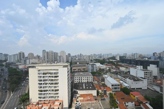 Vista do Quarto de kitnet/studio para alugar com 1 quarto, 49m² em Vila Clementino, São Paulo