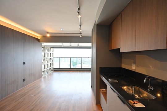 Cozinha de kitnet/studio para alugar com 1 quarto, 49m² em Vila Clementino, São Paulo