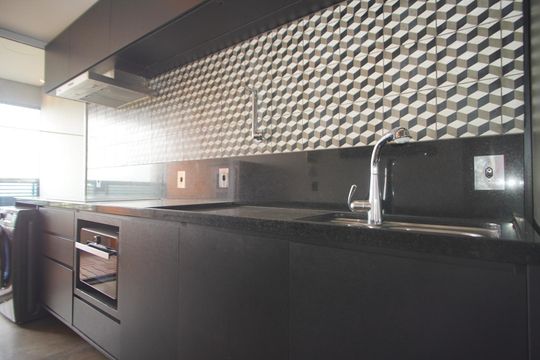 Cozinha de kitnet/studio para alugar com 1 quarto, 68m² em Petrópolis, Porto Alegre
