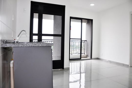 Detalhe - Cozinha Americana de apartamento para alugar com 2 quartos, 42m² em Vila Santa Edwiges, São Paulo