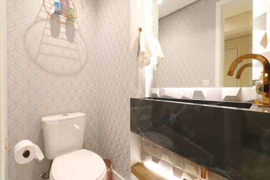 Lavabo de apartamento para alugar com 3 quartos, 100m² em Parque Industrial Tomas Edson, São Paulo